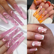 12-Colors 3D Flower Nail Art Charms nail art decoration