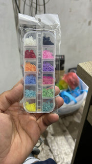 12-Colors 3D Flower Nail Art Charms nail art decoration