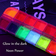 12 Colors Fluorescent Neon Nail Pigment Neon & Glow Nail Art