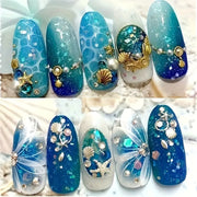 12pcs 3D Ocean Theme Nail Charms Nail Decorations DIY Ocean 3D Charms & Beads