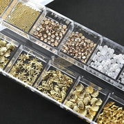 12pcs 3D Ocean Theme Nail Charms Nail Decorations DIY Ocean 3D Charms & Beads