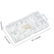 120pcs/Box French Style Square Press On Nails Full Coverage Press On Nails