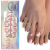 120pcs French Press On Toenails Soft Gel Tips | Full Cover Press On Toenails