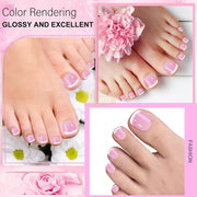 120pcs French Press On Toenails Soft Gel Tips Press On Toenails