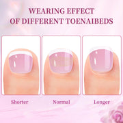 120pcs French Press On Toenails Soft Gel Tips Press On Toenails