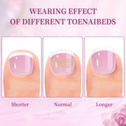 120pcs French Press On Toenails Soft Gel Tips Press On Toenails