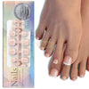 120pcs White French Press On Toenails Soft Gel Tips Press On Toenails