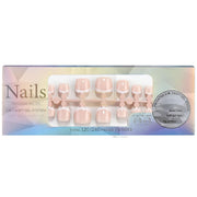 120pcs White French Press On Toenails Soft Gel Tips Press On Toenails