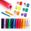 12pcs Oumaxi Nail Art Painting Gel | High Definition Pigment Color Nail Art Painting Gel