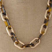Fashion Jewelry | Necklace | Leopard Chain Choker Necklace | Brown