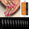 Soft Gel Tips H105-14 | Half Cover | Long Stiletto 440 Tips