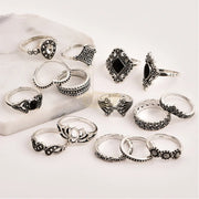 15pcs Bohemian Ring Set Fashion Jewelry