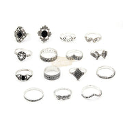 15pcs Bohemian Ring Set Fashion Jewelry