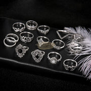 15pcs Bohemian Ring Set Fashion Jewelry