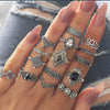 15pcs Bohemian Ring Set Fashion Jewelry