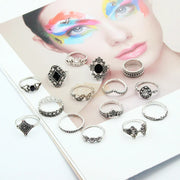 15pcs Bohemian Ring Set Fashion Jewelry
