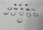 15pcs Bohemian Ring Set Fashion Jewelry