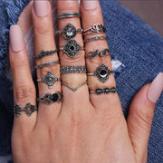 15pcs Bohemian Ring Set Fashion Jewelry