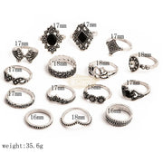 15pcs Bohemian Ring Set Fashion Jewelry