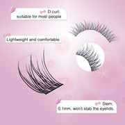 EMEDA DIY Fishtail Lashes | 7 Rows | 10-12mm | 70 pcs