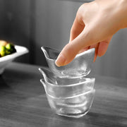 Tear Drop Clear Glass Bowl