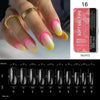 Soft Gel Tips H105-16 | Full Cover | Oval Medium 550 Tips Red Box