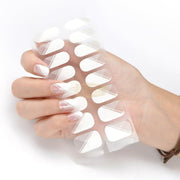 16pcs BSG-0070 Semi-Cured Gel Nail Strips Gel Nail Wraps
