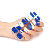 16pcs BSG-0151 Semi-Cured Gel Nail Strips Gel Nail Wraps