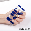 16pcs BSG-0174 Semi-Cured Gel Nail Strips Gel Nail Wraps
