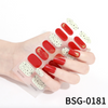 16pcs BSG-0181 Semi-Cured Gel Nail Strips Gel Nail Wraps