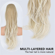 1B Multi-Layered Ponytail Extension | Clip-In Drawstring Ponytail Extensions