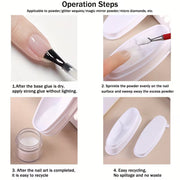 White Nail Powder Dipping Box | French Dip Powder Holder