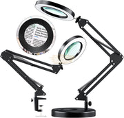 2-in-1 Design LED Magnifying Desk Lamp 160mm (3 lighting modes)