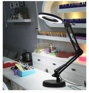 2-in-1 Design LED Magnifying Desk Lamp 160mm (3 lighting modes)