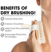 2-in-1 Exfoliating Wooden Brush | Oval Skin Care Brush