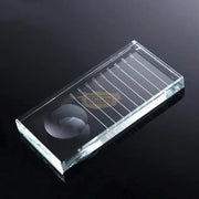 2-in-1 Glass Adhesive Palette Holder with Glue Groove for Eyelash Extension Lash Extension Accessories