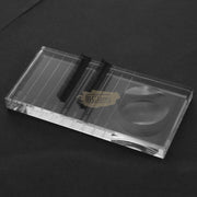 2-in-1 Glass Adhesive Palette Holder with Glue Groove for Eyelash Extension Lash Extension Accessories