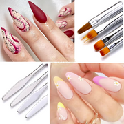 2-in-1 Nail Art Brush Pen with Spatula Nail Art Brush