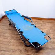 2-in-1 Outdoor Foldable Recliner Chair with Headrest 178*60*79cm Outdoor Chair