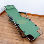 2-in-1 Outdoor Foldable Recliner Chair with Headrest 178*60*79cm Outdoor Chair