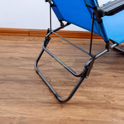 2-in-1 Outdoor Foldable Recliner Chair with Headrest 178*60*79cm Outdoor Chair