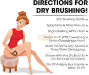 2-in-1 Wet Dry Soft Body Exfoliating Wooden Brush | Oval Skin Care Brush