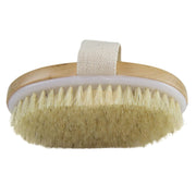 2-in-1 Wet Dry Soft Body Exfoliating Wooden Brush | Oval Skin Care Brush
