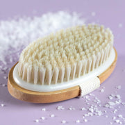 2-in-1 Wet Dry Soft Body Exfoliating Wooden Brush | Oval Skin Care Brush
