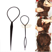 2 pcs Set Hair Braiding Tool & Pony Tail Maker Hair Bands