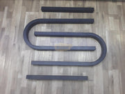 2 U-Shaped Nail Polish Wall-Mounted Rack Displays with 2 display bars - Black (rack only) Nail Polish Wall Display