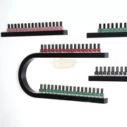 2 U-Shaped Nail Polish Wall-Mounted Rack Displays with 2 display bars - Black (rack only) Nail Polish Wall Display