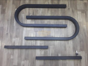 2 U-Shaped Nail Polish Wall-Mounted Rack Displays with 2 display bars - Black (rack only) Nail Polish Wall Display