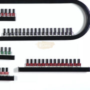 2 U-Shaped Nail Polish Wall-Mounted Rack Displays with 2 display bars - Black (rack only) Nail Polish Wall Display