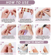 20 pcs Semi-Cured Gel Nail Strips | BSS-0062 Gel Nail Wraps